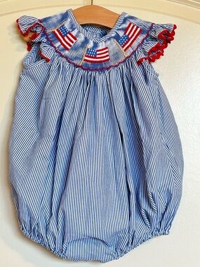12M Smocked Auctions Patriotic Bubble